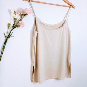 NWOT HELMUT LANG Silk Cream Cami Tank Top - S